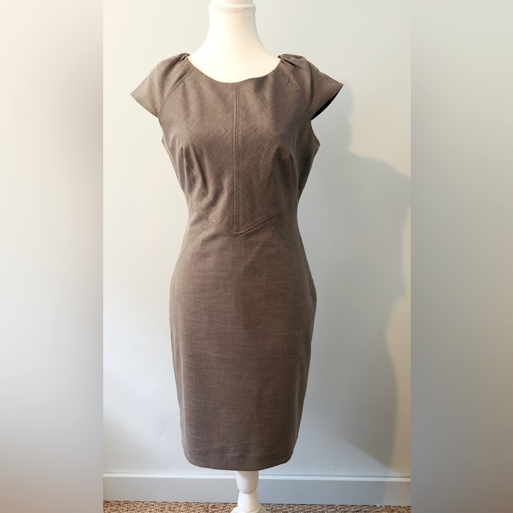 Calvin Klein - Gray cap sleeve- fully lined CK dress